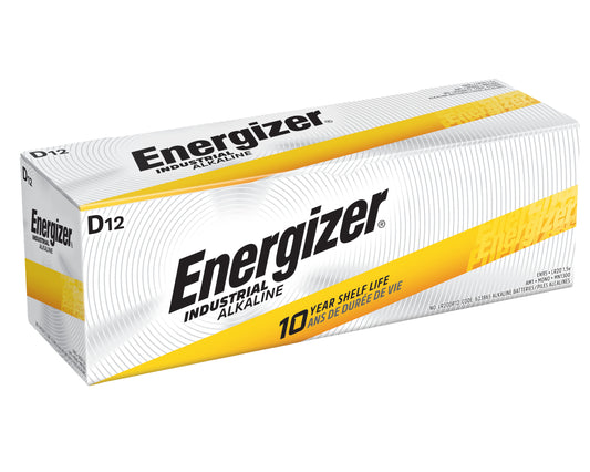 Energizer Industrial D Batteries, D Cell Energizer Industrial Alkaline Batteries