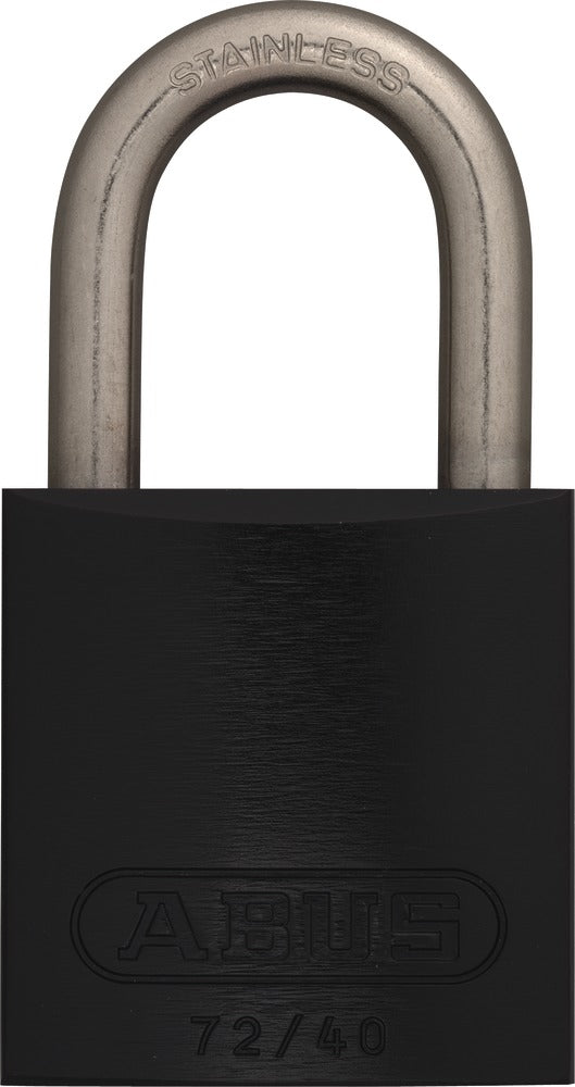 Lockout Safety Padlock Aluminium-25mm-black