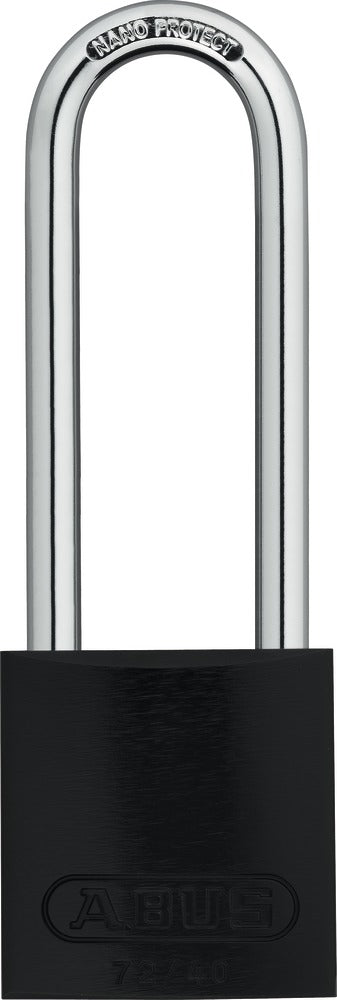 Lockout Safety Padlock Aluminium-75 mm-black