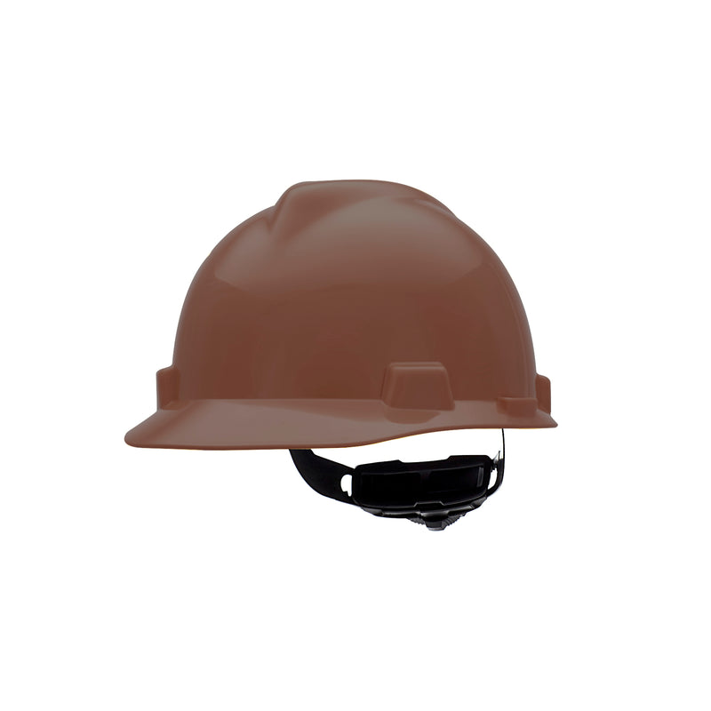 V-Gard Slotted Cap, Brown, w/Fas-Trac III Suspension