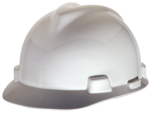 V-Gard Slotted Cap, White, w/Staz-On Suspension