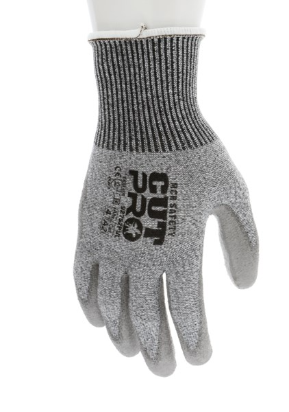 MCR Cut Pro 13 Gauge HyperMax Shell - Cut 2 Work Gloves, PU Coated Palm and Fingertips