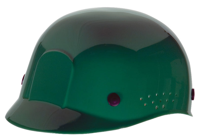 Bump Cap, Green, w/Plastic Suspension