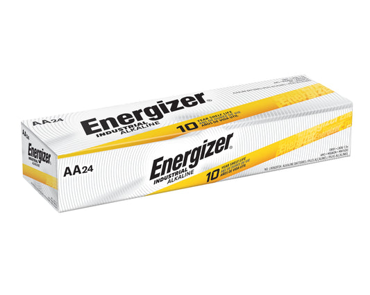 Energizer Industrial AA Batteries,  Industrial Alkaline Batteries, 24 Pack