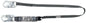 Energy Absorbing Lanyard, Small Snaphook,Fixed, Single-leg,3', CSA