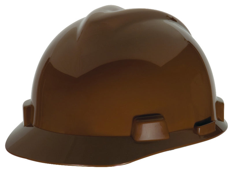 V-Gard Slotted Cap, Brown, w/Staz-On Suspension