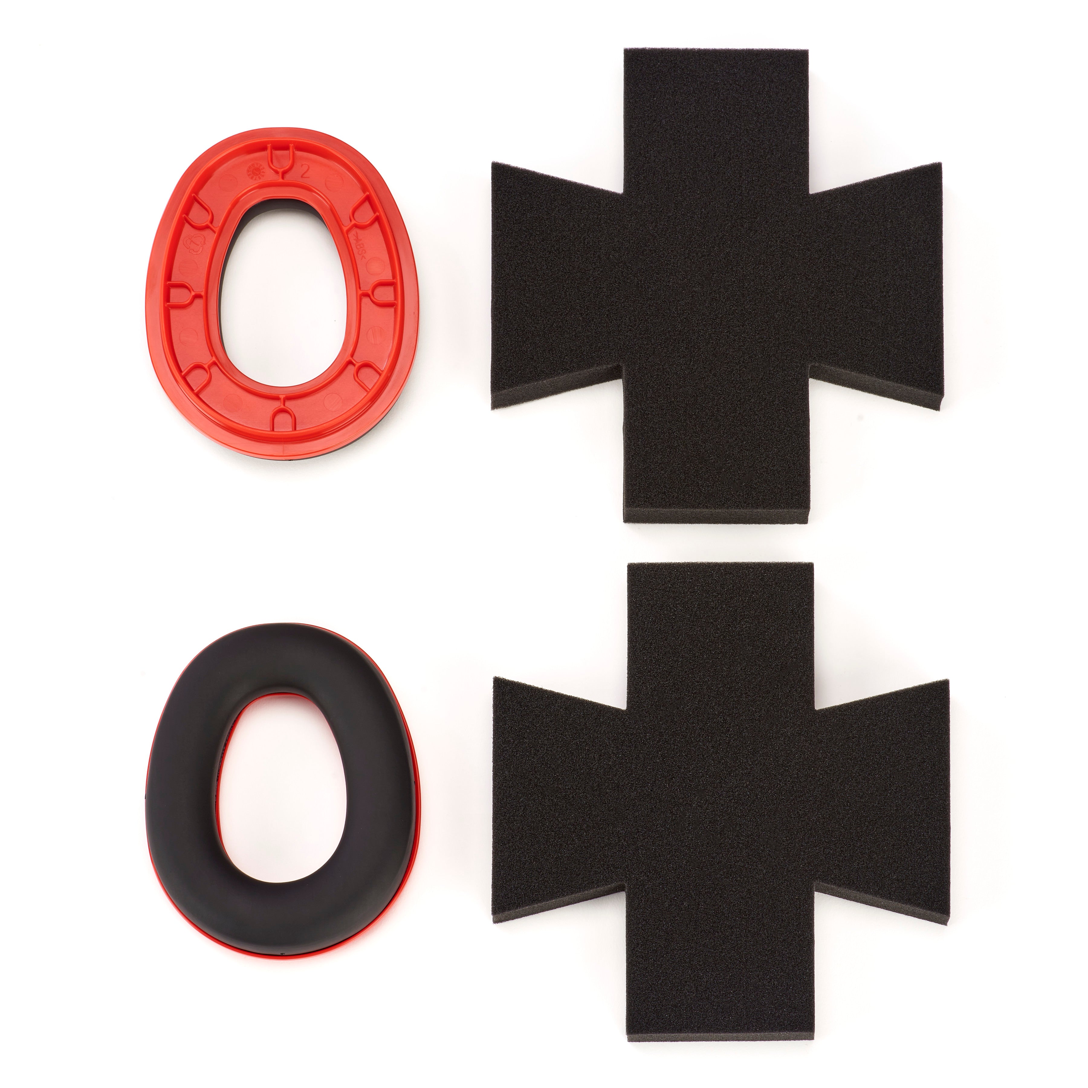Hard Hat Mounted Replacement Hearing Protection Kit For V Gard, Hygien ...