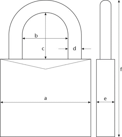 Lockout Safety Padlock Nylon Covered Aluminum 74/40