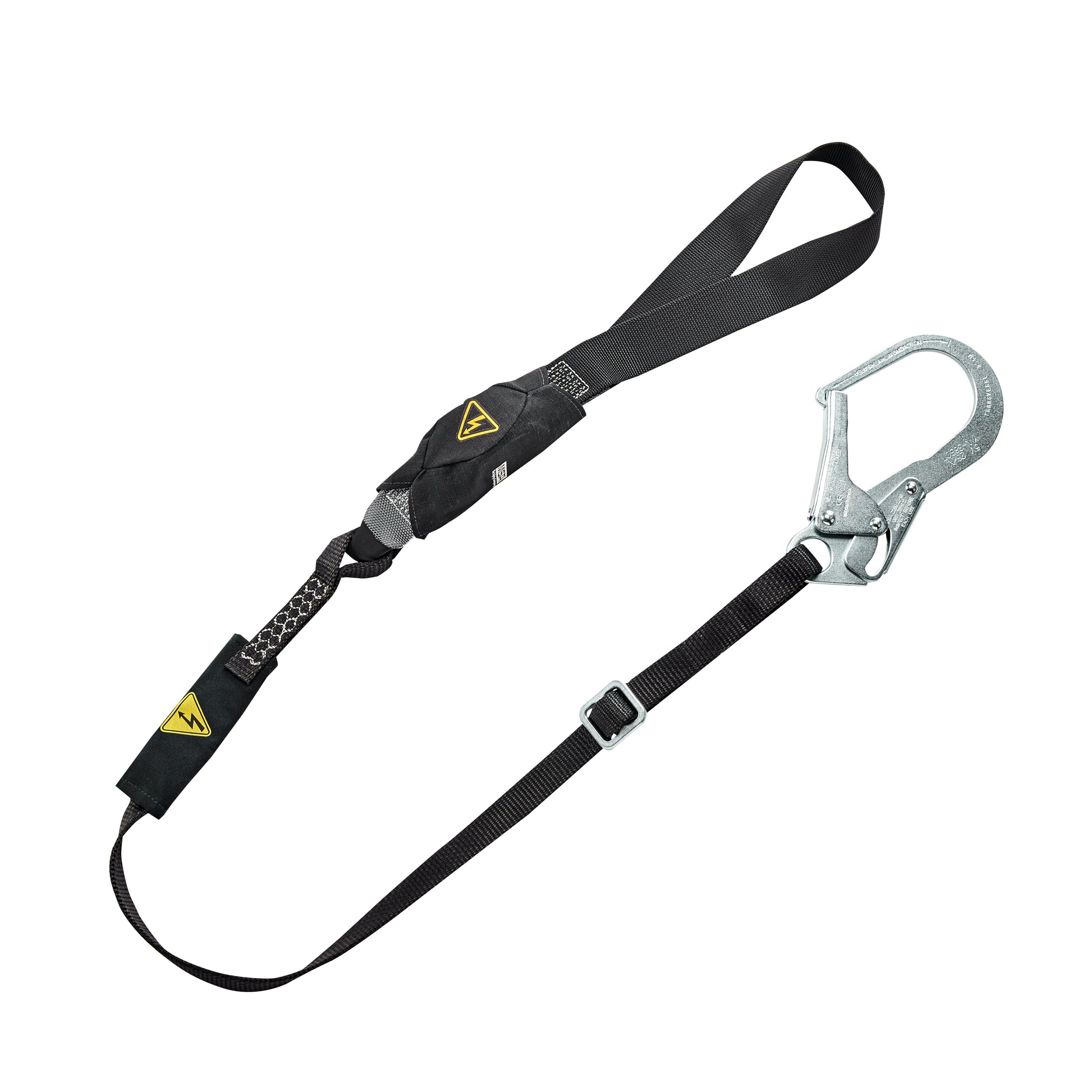 V-Series utility single-leg adjustable energy absorbing lanyard, 6', Small Snap Hook large snaphooks, CSA Z259.11-17