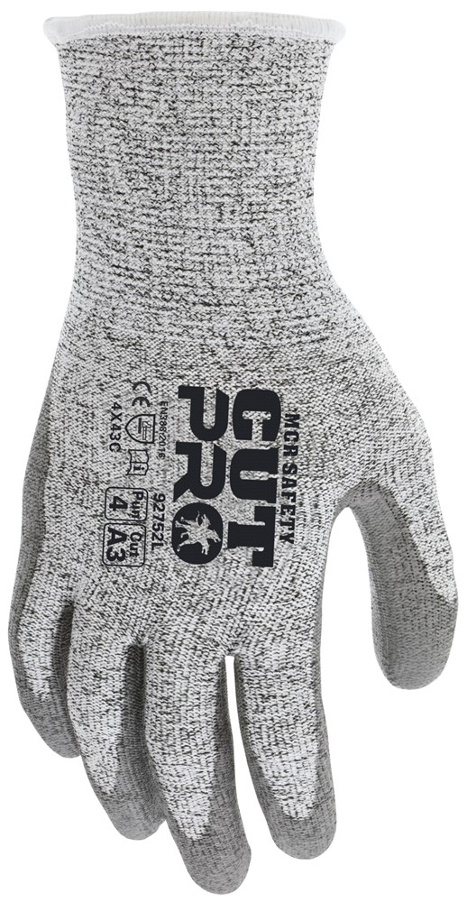 MCR Cut Pro Glove, 13 G HyperMax Shell Cut Level 3, Abrasion and Puncture Resistant Work Gloves
