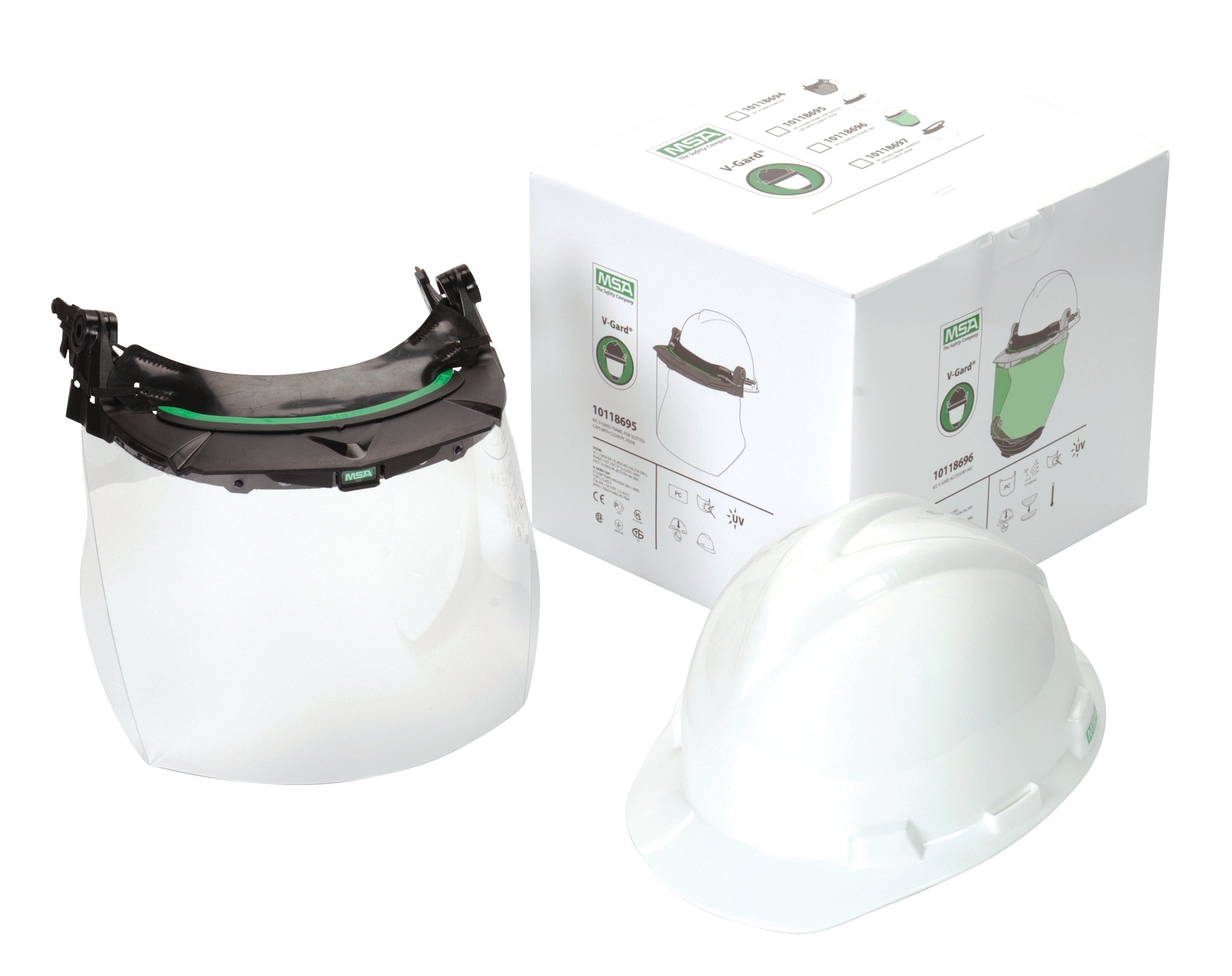 V Guard Slot V-Gard Accessory System Kit with V-Gard Cap For Slotted Caps w/ Clear ...