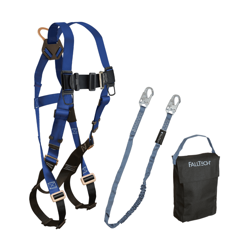 Harness and Lanyard 3-pc Kit Including Small Storage Bag (7015, 8259, 5005P)