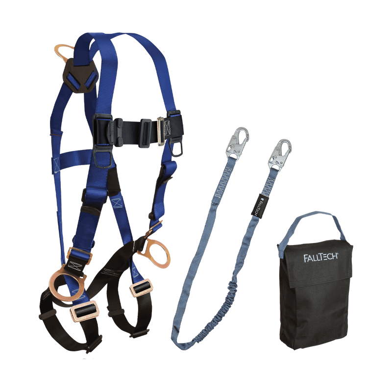 Harness and Lanyard 3-pc Kit Including Small Storage Bag (7017, 8259, 5005P)
