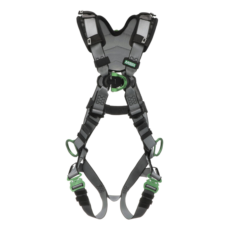 V-FIT Harness, Super Extra Large, Front-Back-Hips D-Rings, Quick-Connect Leg Straps, Shoulder Padding
