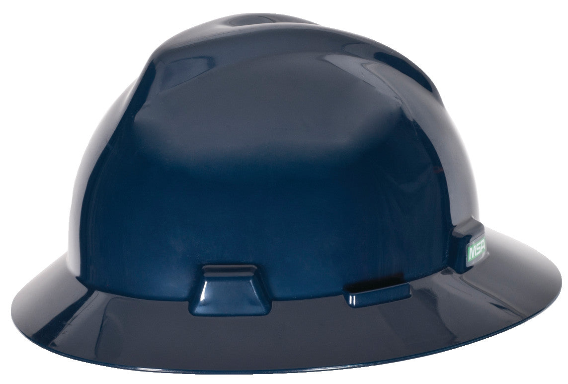 V-Gard Slotted full brim Hat, Dark Canadian Blue, w/Fas-Trac III Suspension