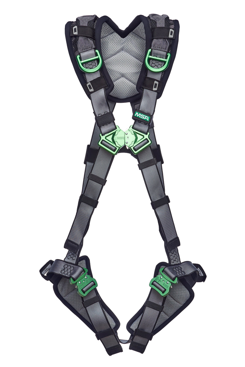 V-FIT Harness, Super Extra Large, Back-Shoulders D-Rings, Quick-Connect Leg Straps, Shoulder-Leg Padding