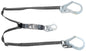 V-Series standard twin-leg adjustable energy absorbing lanyard, 6', Small Snap Hook large snaphooks, CSA Z259.11-17, Lightweight Worker