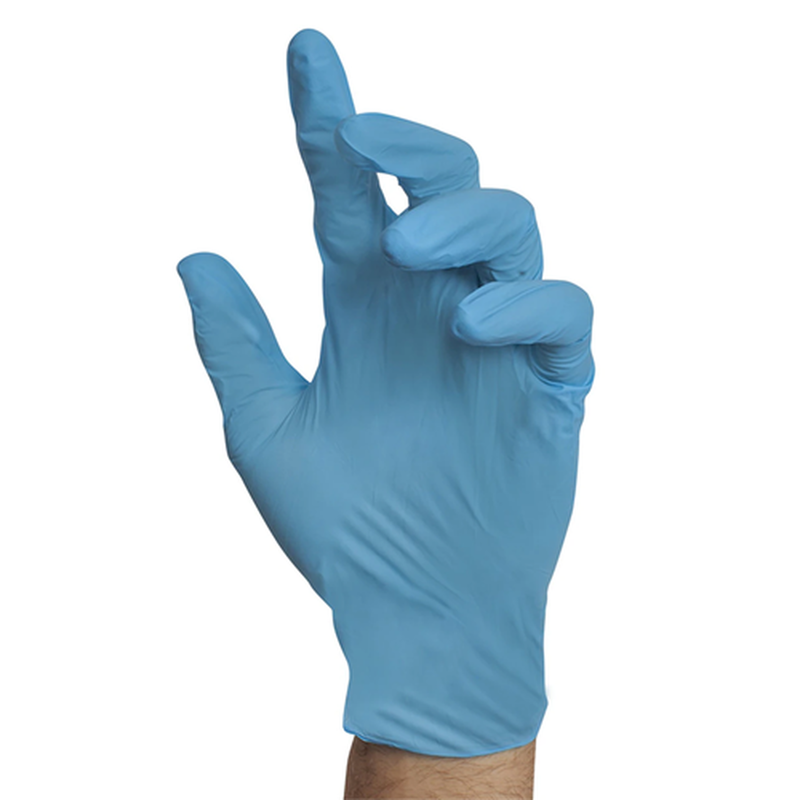 Vitridex Examination Gloves, PF, Blue 100/bx