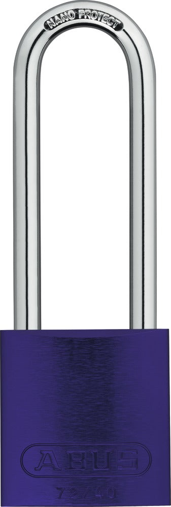 Lockout Safety Padlock Aluminium-75 mm-purple