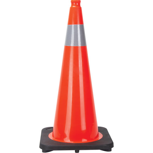 28" Reflective Orange Traffic Cone with Weighted Base