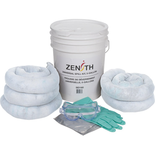 Spill Kit, Oil Only, Pail, 5 US gal. Absorbency