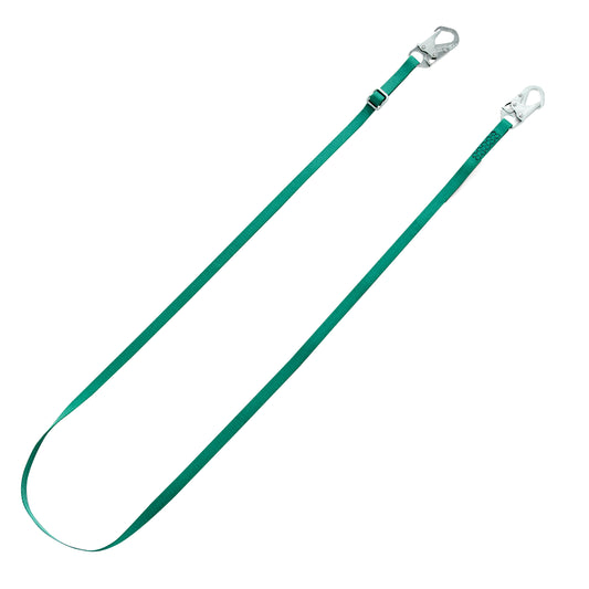V-Series standard single-leg adjustable restraint lanyard, 10', Small Snap Hook small snaphooks, ANSI Z359.3-2017, CSA Z259.11-17