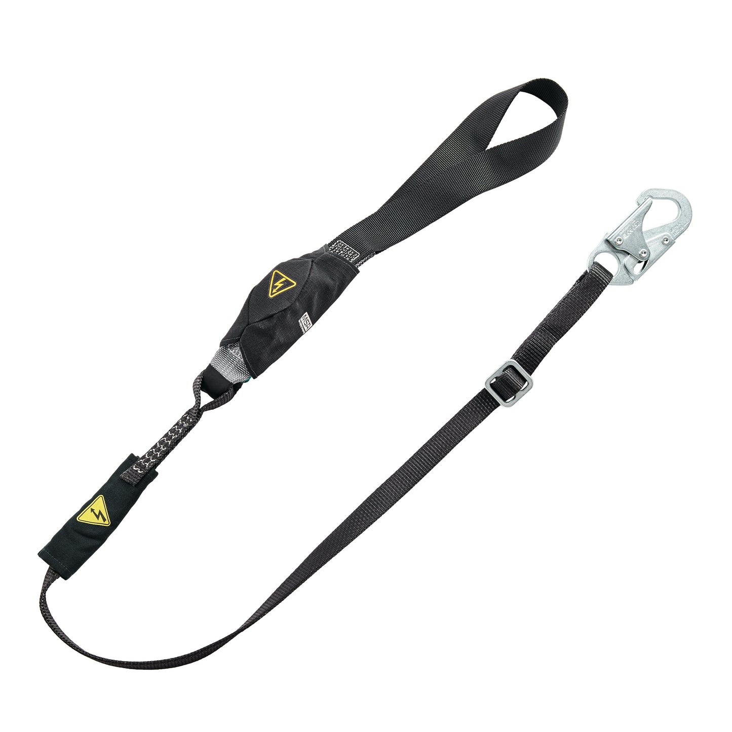 V-Series utility single-leg adjustable energy absorbing lanyard, 6', Small Snap Hook small snaphooks, CSA Z259.11-17