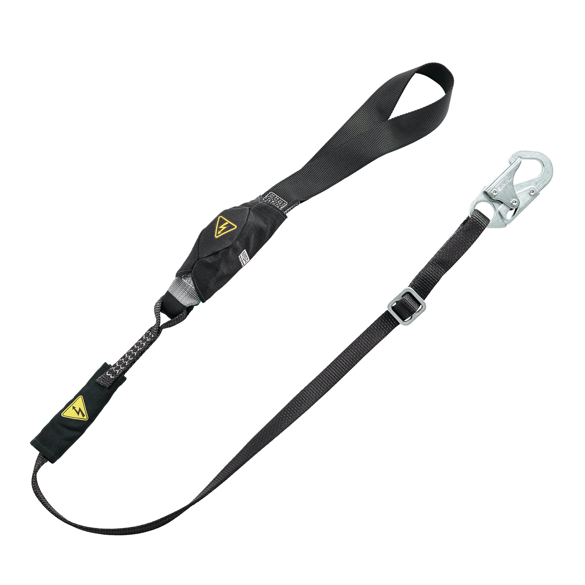 V-Series utility single-leg adjustable energy absorbing lanyard, 6', Small Snap Hook small snaphooks, CSA Z259.11-17