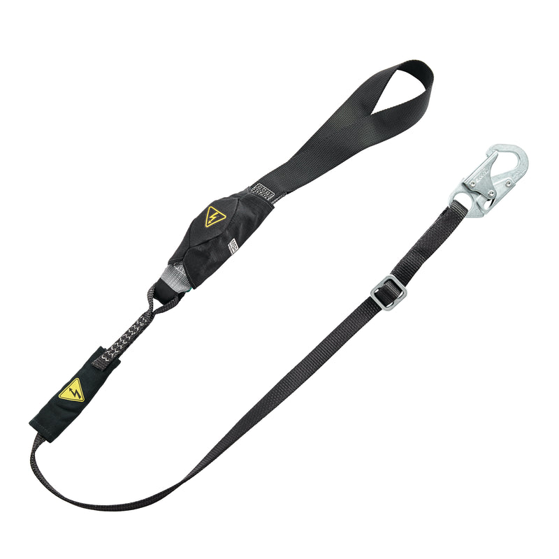 V-Series utility single-leg adjustable energy absorbing lanyard, 6', Small Snap Hook small snaphooks, CSA Z259.11-17