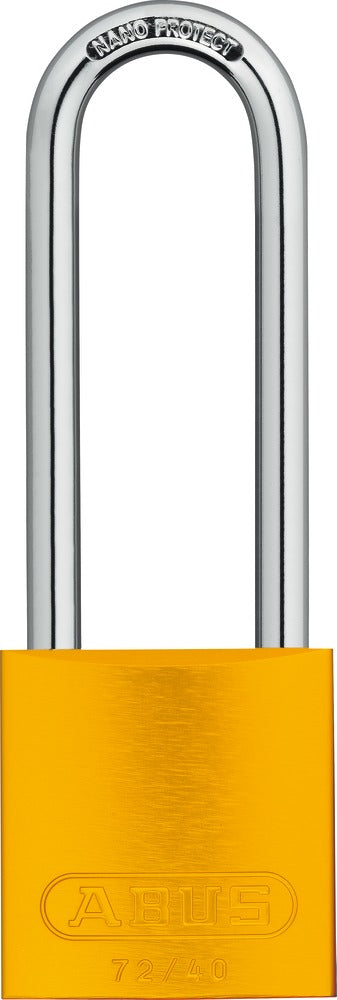 Lockout Safety Padlock Aluminium-75 mm-yellow