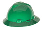 V-Gard Slotted full brim Hat, Green, w/Staz-On Suspension